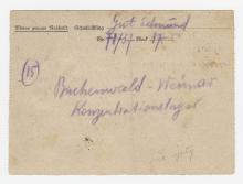 letter From Gut, Edmund To In Poland - Buchenwald image 1