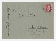 envelope, From: Pilat, Adalbert To: Pilat, Berta in Linz image 1