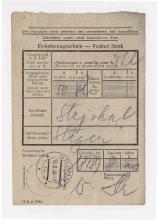 receipt, From: Unknown To: Stejskal, Frantisek  - Mauthausen Various image 17