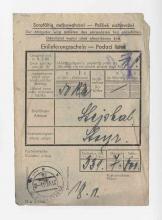 receipt, From: Unknown To: Stejskal, Frantisek  - Mauthausen Various image 23