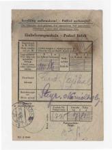 receipt, From: Unknown To: Stejskal, Frantisek  - Mauthausen Various image 15