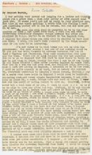 Letter, Colette O'Niel dated October 4, 1943.