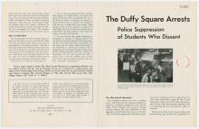 Leaflet, The Duffy Square Arrests dated May 2nd.