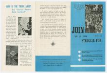 Leaflet, Join Us in Our Struggle For.