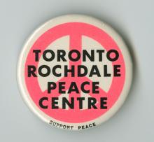 Pin, Toronto Rochdale Peace Centre.