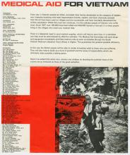 Leaflet, Medical Aid for Vietnam.