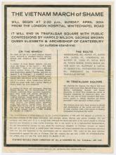 Leaflet, March of Shame dated April 30, [1967].