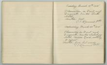 Diary, C.T. Kemmis dated March 19-20, 1918.