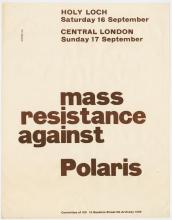 Poster, Mass Resistance Against Polaris.