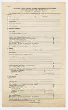 Survey form, Economic Loss Survey of British Columbia Evacuees.