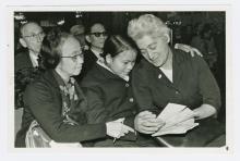 Claire with two Vietnamese women.