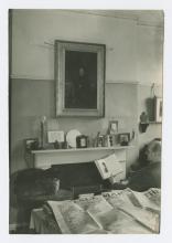 C.K. Ogden in one of the rooms of the War-time Institute.