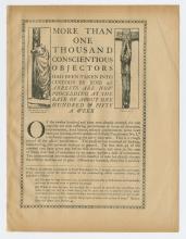 Leaflet, More than One Thousand Conscientious Objectors.