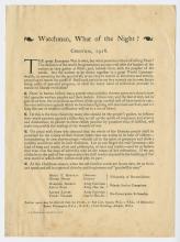 Leaflet, Watchman, What of the Night?, dated Christmas 1918.