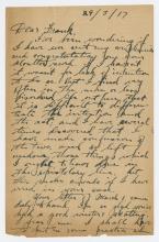 Letter, Bernard Freeman Trotter dated March 29, 1917.