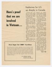 Leaflet, Here's Proof that we are Involved in Vietnam.