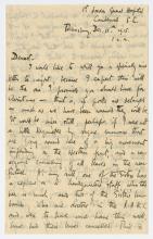 Letter, Vera Brittain dated December 15, 1915.