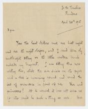 Letter, Roland Leighton dated April 20, 1915.