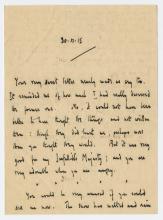Letter, Roland Leighton dated November 30, 1915.