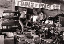 Warehouse, tools of peace.