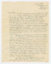 Letter, Eric Aldwinckle dated April 27, 1943.