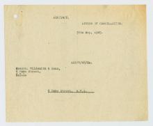 Letter, ARP dated May 30, 1945.