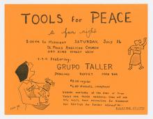 Leaflet, Tools for Peace.