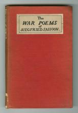 Book cover, The War Poems of Siegfried Sasson.