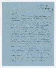 Letter, Eric Aldwinckle dated June 23, 1943.