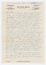 Letter, Eric Aldwinckle dated September 8, 1944.