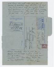 Letter, Eric Aldwinckle dated December 1, 1944.