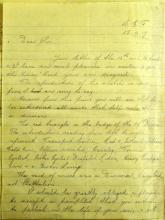 Letter, Sgt. Wm. R. dated September 15, 1917.