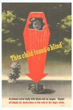 War poster, This Child Found a 'Blind'.