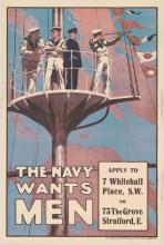 War poster, The Navy Wants Men.