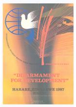 War poster, Disarmament for Development.