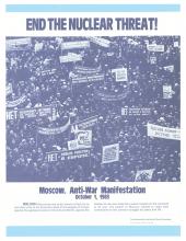War poster, End the Nuclear Threat!