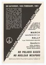 War poster, Anti Polaris Demonstration.