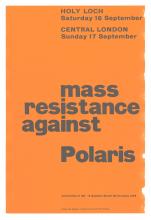 War poster, Mass Resistance Against Polaris.