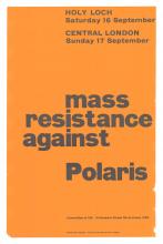 War poster, Mass Resistance Against Polaris.