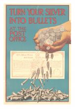 War poster, Turn your silver into bullets. 