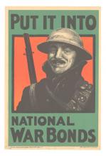 War poster, Put it into National War Bonds.