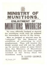 War poster, Ministry of Munitions.