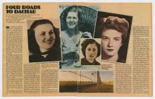 Tear-sheet with the photographs of four female SOE agents.