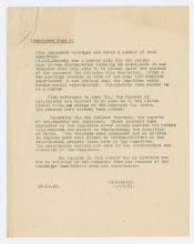 Letter from T.G. Heatherington to S.O.2 P.2 dated November 28, 1918.