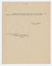 Letter from T.G. Hetherington to G.I. Lloyd, Historical Records Branch, Ministry of Munitions dated December 23, 1918.