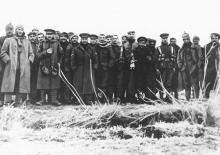 Mixed group of soldiers during Christmas Truce. 