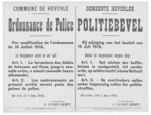 War poster, Ordonnance de Police.