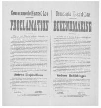 War poster, Proclamation.