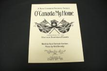 Sheet music, A New Canadian National Anthem O'Canada My Home.