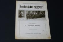 Sheet music, Freedom is Our Battle Cry!